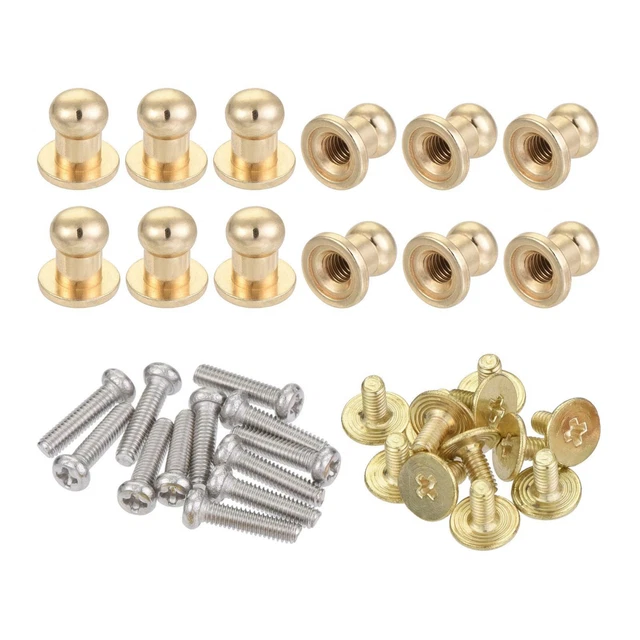5mm Head Dia. Round Knobs Pull Handle, 12pcs Zinc Alloy Light Gold