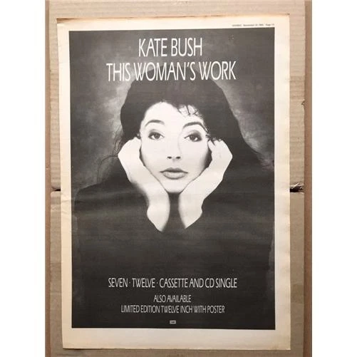 KATE BUSH - THIS Woman's Work 12 inch Vinyl Record: Limited
