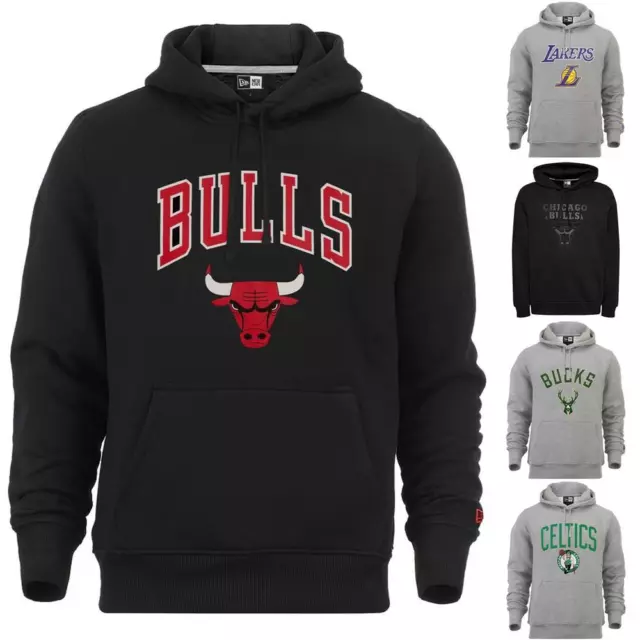 New Era NBA Team Logo Hoodie Bulls Lakers Sweatshirt Kapuzenpullover