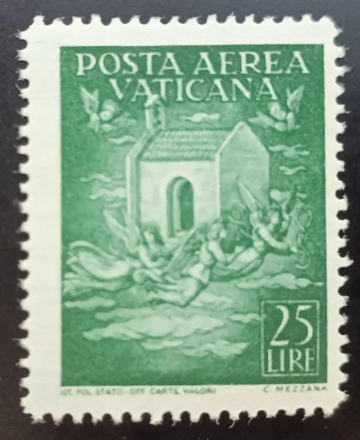 Vatican Stamp 1947 Angels Bring the Casa Sancta SN: VA C13 MHN Lot 319