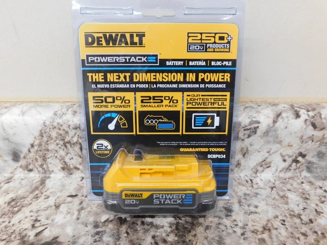 DEWALT 20V MAX POWERSTACK Compact Battery DCBP034 NEW
