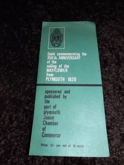 Rare. 1970 Mayflower 350th Anniversary. Plymouth. Seals. (HC1718)