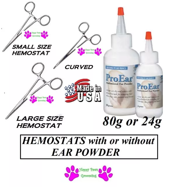 Cuidado Del Perro Hemostat&pro Oído Polvo Pelo Removedor Extractor Forcep Pinzas