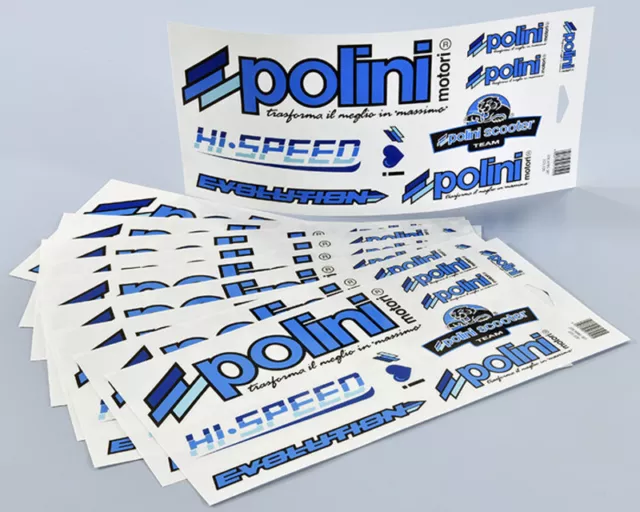 POLINI Blue Line Aufkleber für SYM MIO 50 4T EDITION E3 2009-12