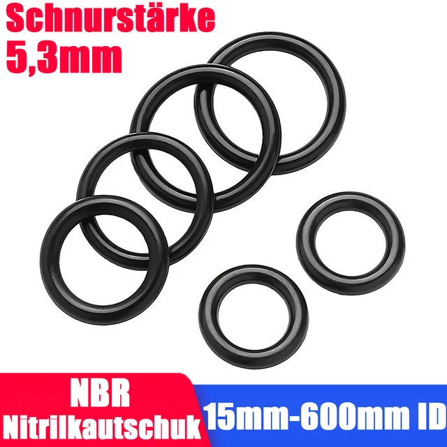 O-Ring Oring spessore cavo 5,3 mm NBR 70 anello ShoreA guarnizione anello di tenuta 15 mm-600 mm