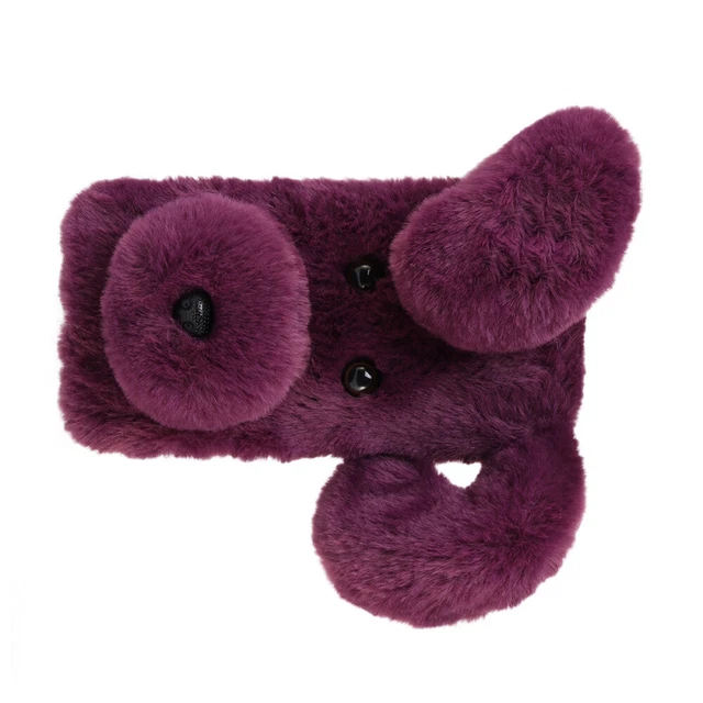 Coque souple pour téléphone en peluche à motifs Mignon Mode Hiver Garder 4