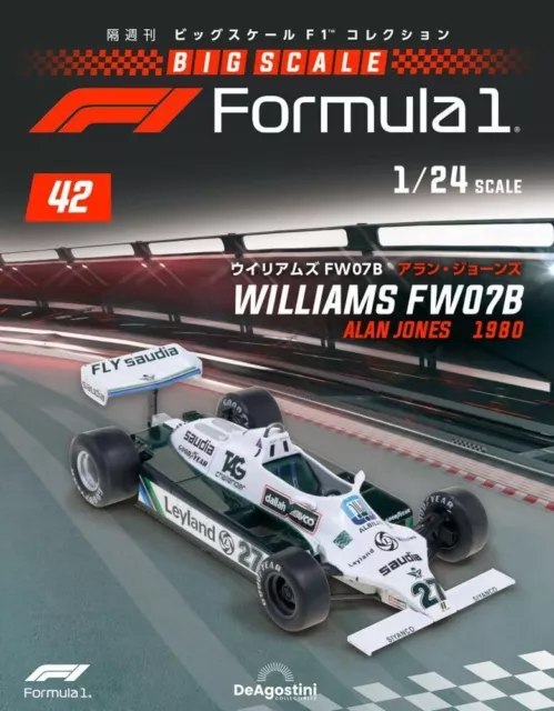 DeAGOSTINI 1/24 Big Scale F1 Collection #42 Williams FW07B Alan Jones 1980 NEW