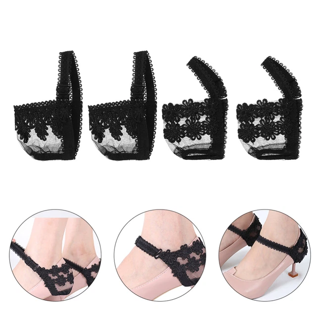 4 paia sandali lacci pizzo donna tacchi tacchi per donna