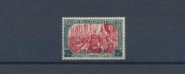 DP Türkei 25 Piaster Reichspost 1900 Michel 23 I/II geprüft (S20369)