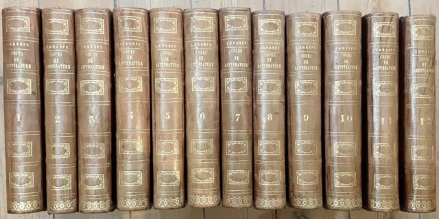 1813, La Harpe, Lycée, ou Cours de littérature ancienne et moderne, 12 vols.