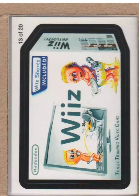 Wiiz 13 of 20 2010 Topps Wacky Packages Wack-O-Mercial