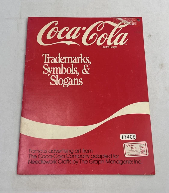 COCACOLA CHARTED DESIGNS Magazine (1983) marques, symboles, slogans