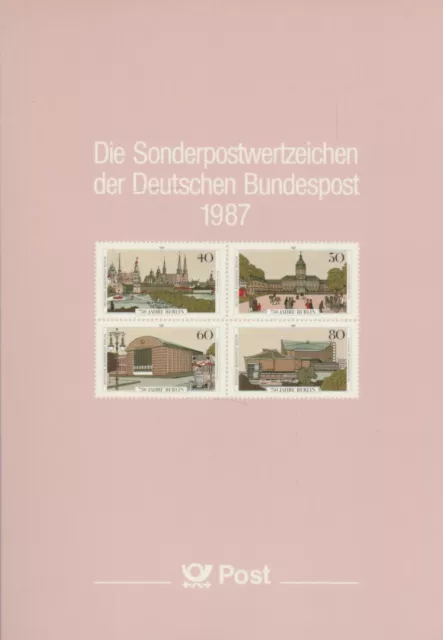 Jahrbuch 1987 Bundespost + Berlin komplett mit Schuber Postfrisch