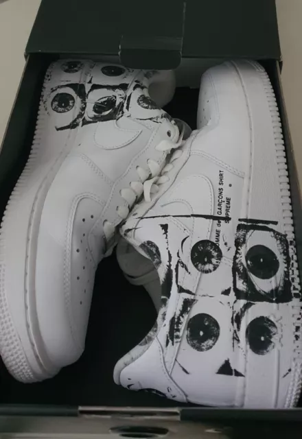 SS17 SUPREME X Commes Des Garcons Nike Air Force 1 Low US 8.5 UK