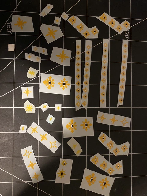 Black Legion Transfer Decals – 2 Full Sheets – Warhammer 40K Chaos Space Marines – Games Workshop