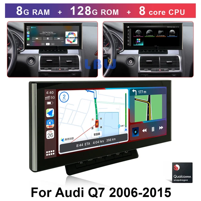 Autoradio Android 10.25" GPS CarPlay Pour Audi Q7 2006-2015 - 4Go/64Go Qualcomm - Ugode