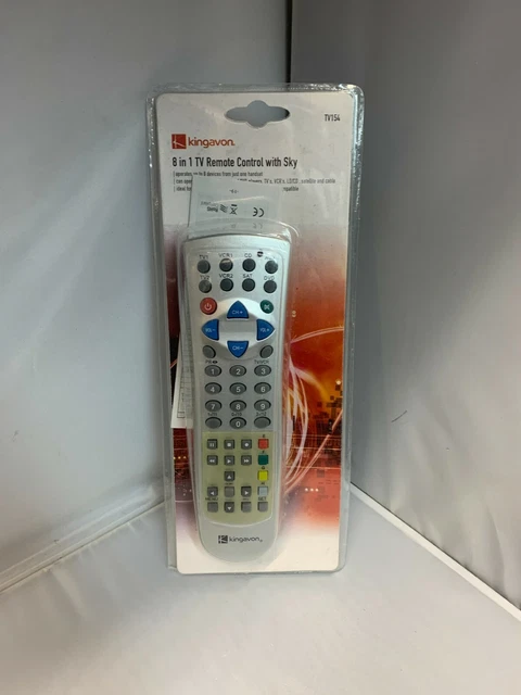 8 IN 1 Universal Tv Remote Control Kingavon Tv154 £6.41 - PicClick UK