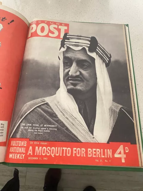 Picture Post Bound Volume: May - December 1943  Emir Feisal all   covers  ww2