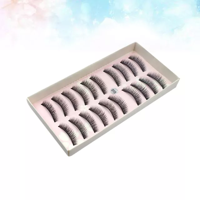 10 Pairs Cils Naturels Grappe De Faux 5d Maquillage Quotidien