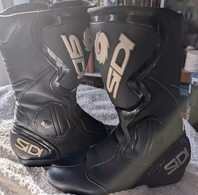 SIDI BLACK RAIN Motorcycle Boots 21.69 PicClick UK
