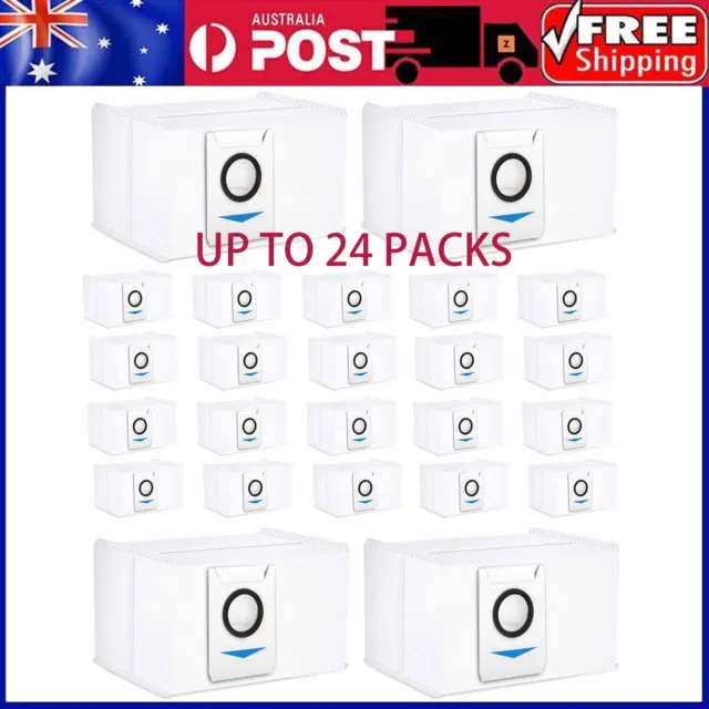 6-24 Dust Bags for Ecovacs Deebot X1/X1 Plus/T10/T10 Plus/X1 Omni Robot Cleaner.