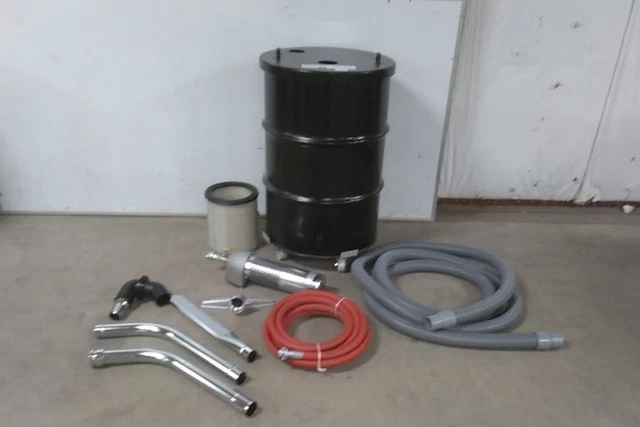 Guardair N551BC 15 Minimum AC HP 89 CFM 55 Gal Cap Pneumatic Drum Vacuum Cleaner
