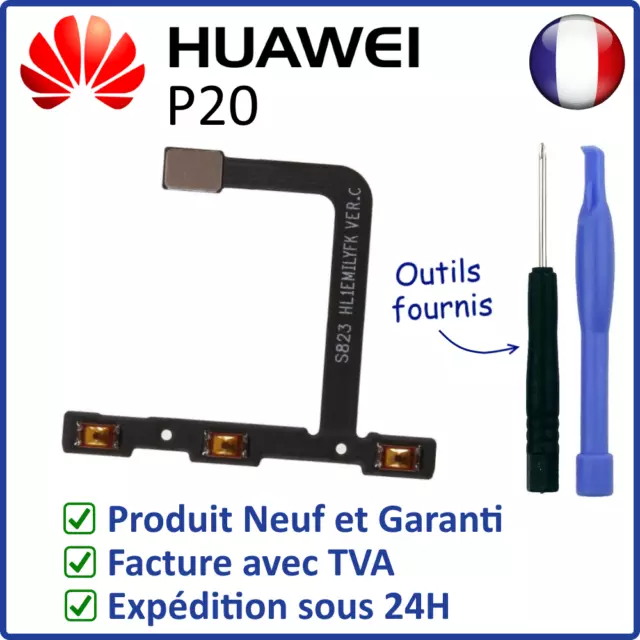 Nappe Interne Des Boutons Power On Off Et Volume + - Du Huawei P20 Avec Outils