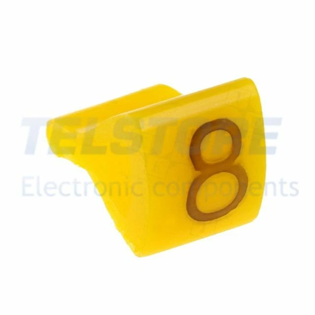 1Confezione  Segna cavi per cavi e fili 1,7÷3,5mm H 6mm A 6mm L 5mm  .