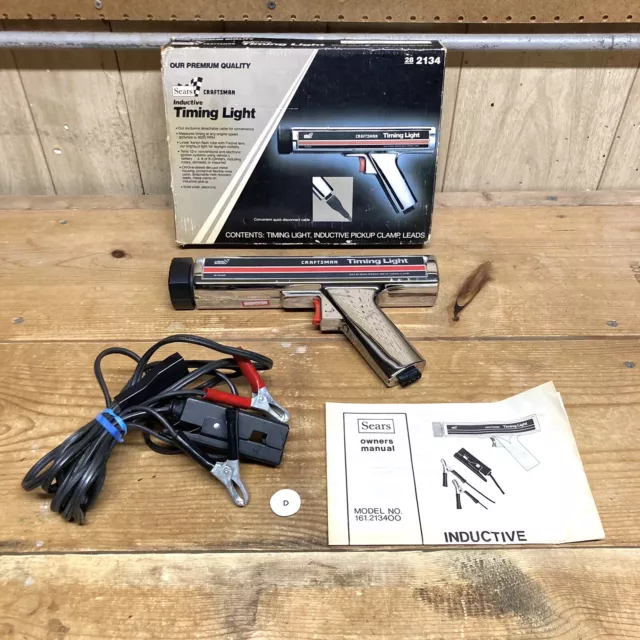 UNTESTED Vintage Sears Craftsman Inductive Timing Light 28-2134