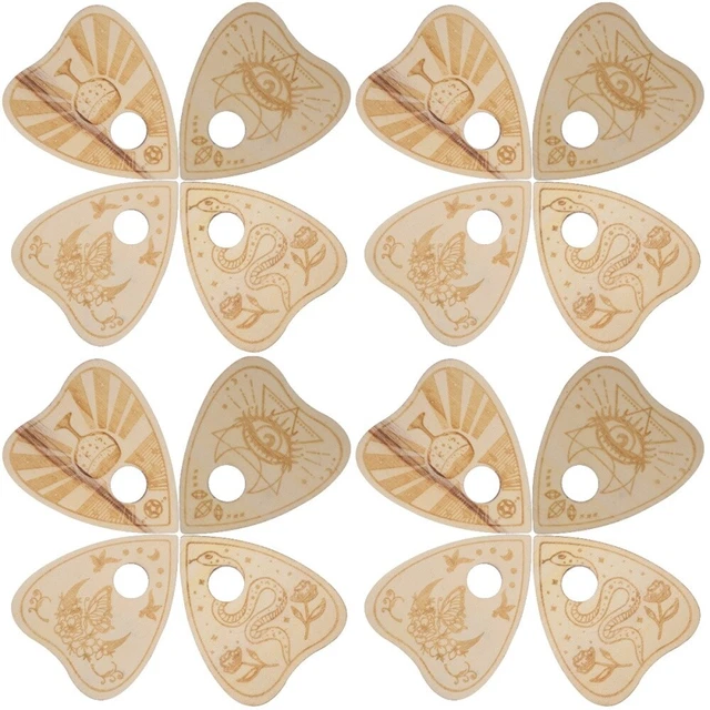 16 piezas delicado patrón tarot bola de cristal tabla de madera bola de cristal multifunción A