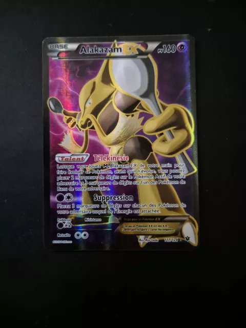 Carte pokemon Alakazam EX Full Art 117/124 Impact des Destins État Classeur