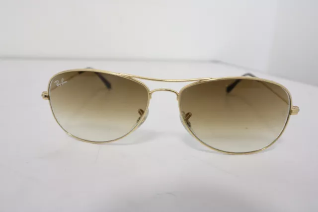 Ray Ban Cockpit Unisex Sonnenbrille Sunglasses Gold RB3362 Sehr guter Zustand