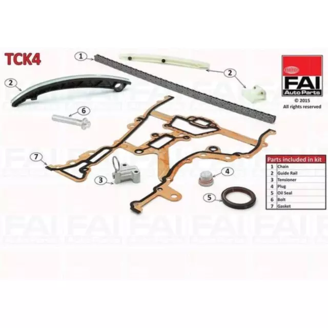 FAI AutoParts Set Catena Trasmissione Simplex Bolzenkette per Opel Corsa D