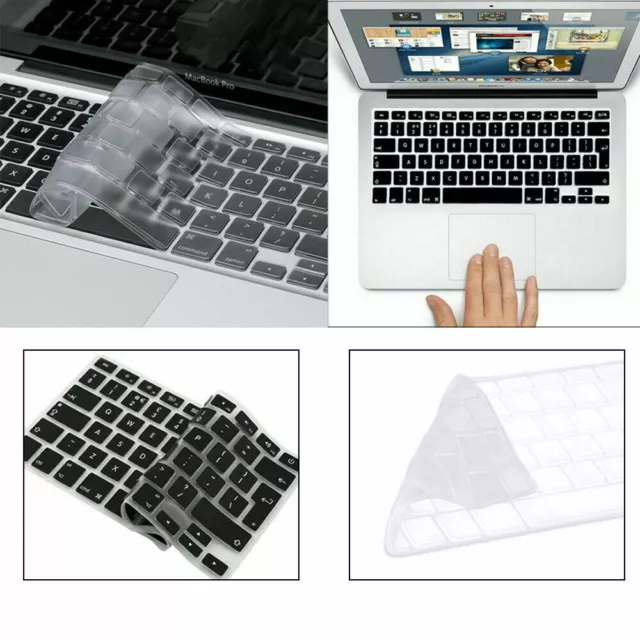 Silicon UK/EU Keyboard Skin Cover For Apple Macbook Pro 14" A2442 M1 / Pro 16''