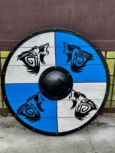 Handcrafted Lagertha Shieldmaiden Viking Shield Replica