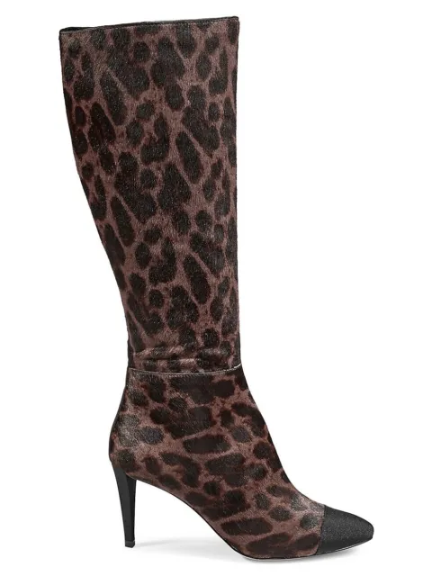 Karl Lagerfeld Paris Marcy Knee High Leopard Boots Size 6