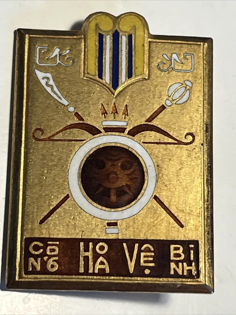 Insigne Original De La Gendarmerie Vietnamienne (HB) - Indochine Années 1950 - Badge D'époque