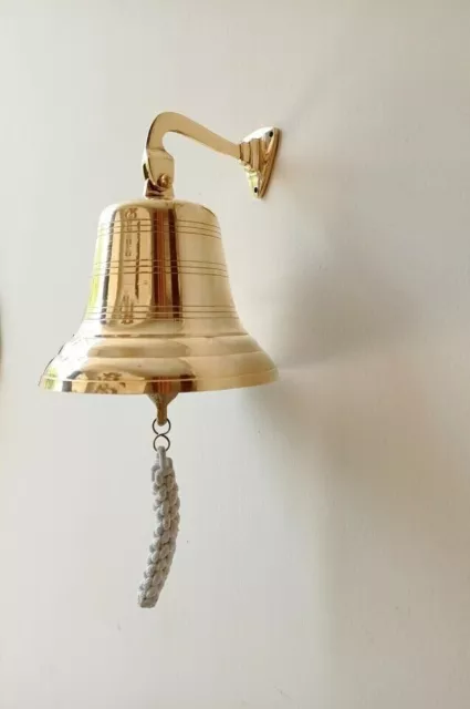 Door Bell Brass Ship Bell Wall Mount Nautical Maritime Home Decor gift item new