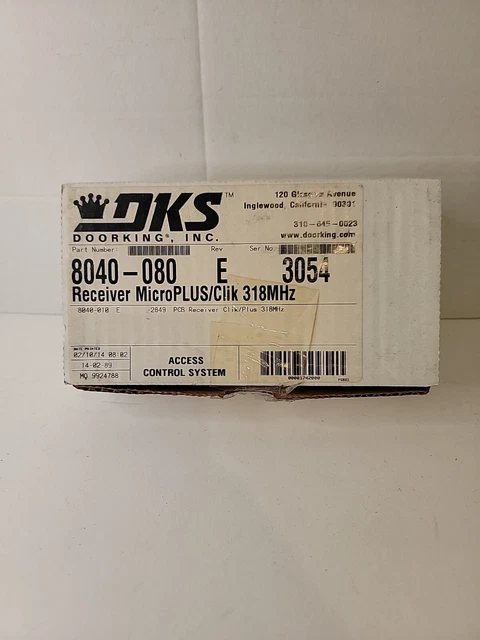 DKS DOORKING 8040 080  Multi Purpose Receiver MicroPlus Clik 318 MHz