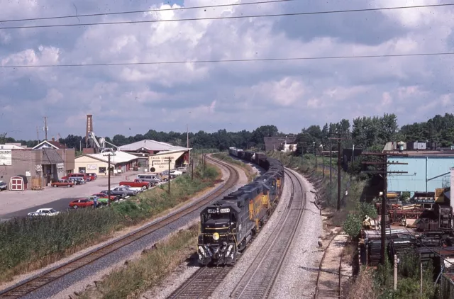 ORIGINAL 1986 RAILROAD SLIDE SBD SEABOARD SYSTEM 6684 Cuyahoga Falls OHIO x SAL
