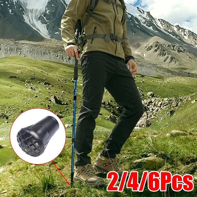AMZLIKE Wanderstock Gummispitzen Set – 12 Stück Ersatzspitzen, Extra Dick & Verschleißfest Für Trekkingstöcke