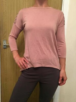 Ladies Primark Pink Sweater Top - UK Size 8