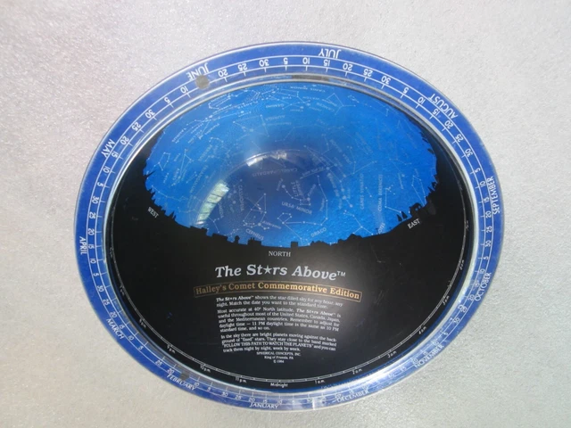 1984 Lucite Halleys Comet The Stars Above Spherical Concepts Constellation Guide
