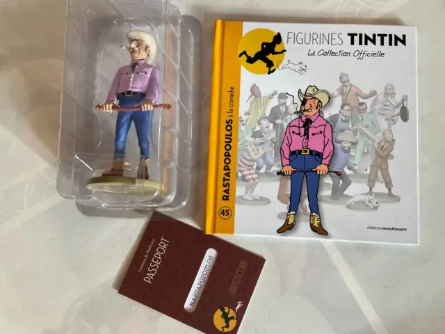 Figurine Tintin n° 45 Rastapopoulos a la cravache complet