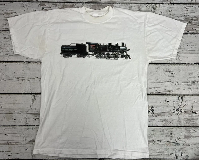 Vintage Southern Pacific Lines Railroad Train Impulse Wear Men's Graphic T-Shirt