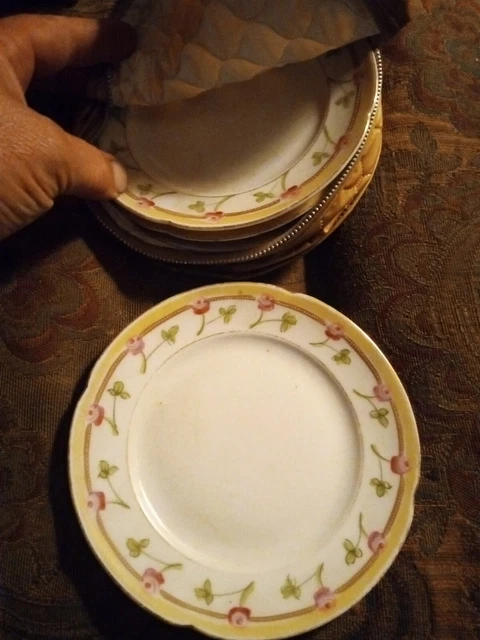 Abingdon Fine Porcelain China set of 4 Dessert Plates Japan