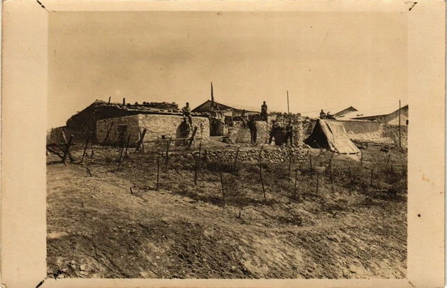 CPA AK Soldiers in a Camp in Morocco - Photo Postcard MOROCCO (964310)