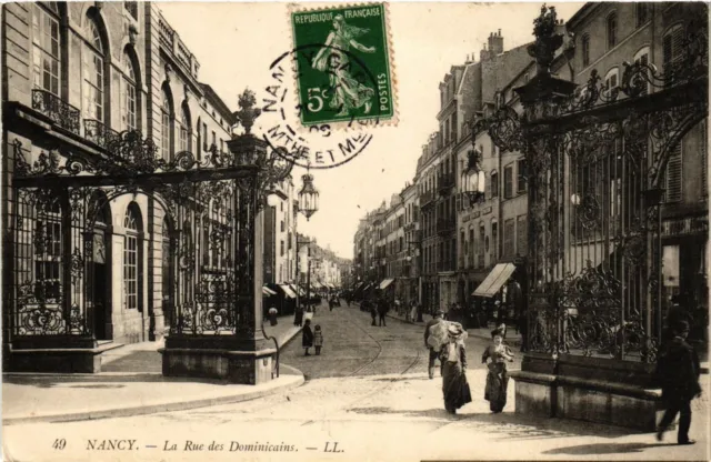 CPA NANCY - La Rue des Dominicains (386005)