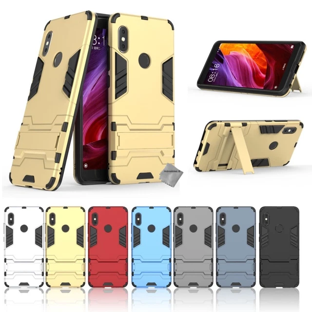 Housse etui coque rigide anti choc pour Xiaomi Redmi Note 5 + verre trempe