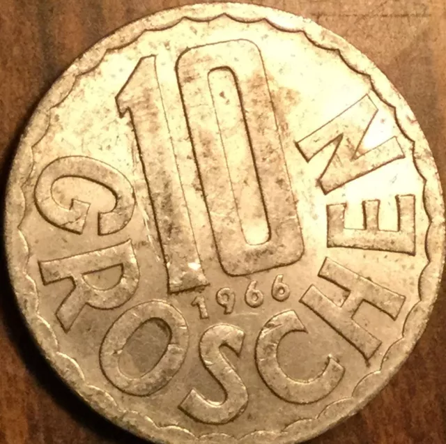 1966 Austria 10 Groschen Coin